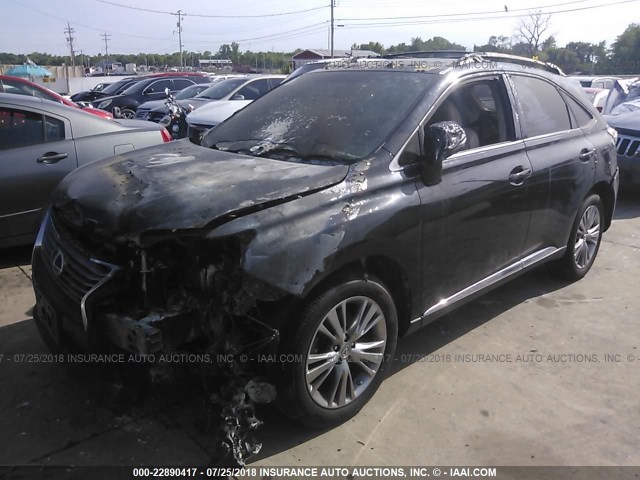 JTJBK1BA7D2451156 - 2013 LEXUS RX 350/BASE/F SPORT BLACK photo 2