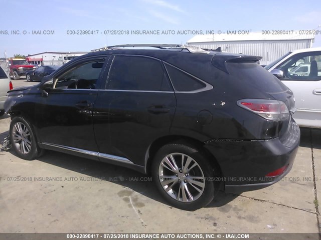 JTJBK1BA7D2451156 - 2013 LEXUS RX 350/BASE/F SPORT BLACK photo 3