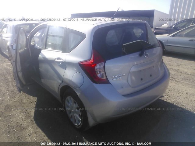 3N1CE2CP6FL351593 - 2015 NISSAN VERSA NOTE S/S PLUS/SV/SL/SR SILVER photo 3