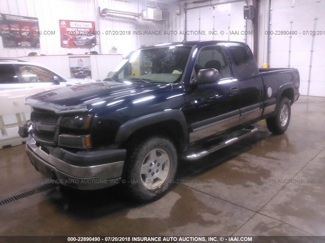 1GCEK19B95E112767 - 2005 CHEVROLET SILVERADO K1500 Dark Blue photo 2