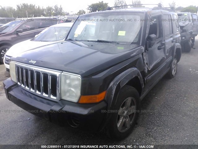 1J8HH48KX7C577967 - 2007 JEEP COMMANDER შავი ფოტო 2