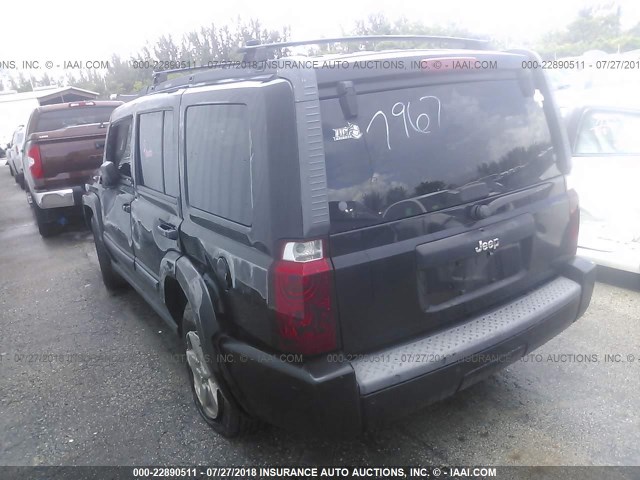 1J8HH48KX7C577967 - 2007 JEEP COMMANDER შავი ფოტო 3