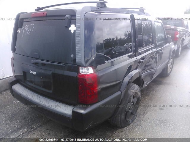 1J8HH48KX7C577967 - 2007 JEEP COMMANDER შავი ფოტო 4