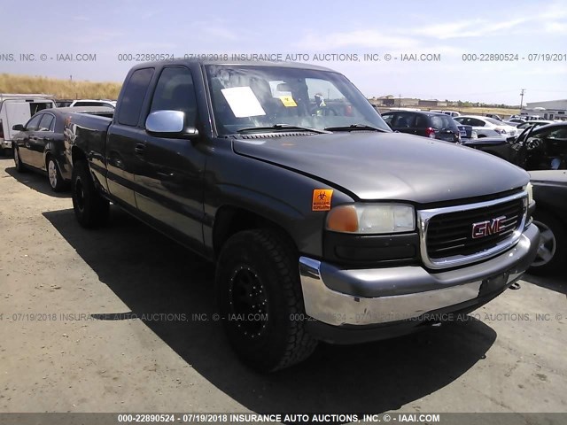 1GTEK19T41Z180762 - 2001 GMC NEW SIERRA K1500 GRAY photo 1