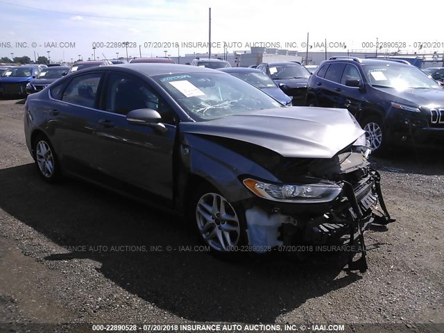 3FA6P0H70ER272424 - 2014 FORD FUSION SE GRAY photo 1