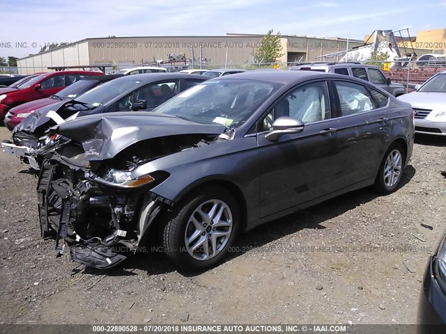 3FA6P0H70ER272424 - 2014 FORD FUSION SE GRAY photo 2