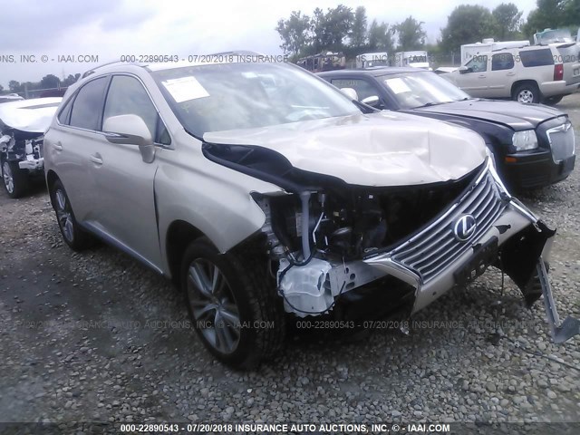 2T2BK1BA8FC336553 - 2015 LEXUS RX 350/BASE/F SPORT GOLD photo 1