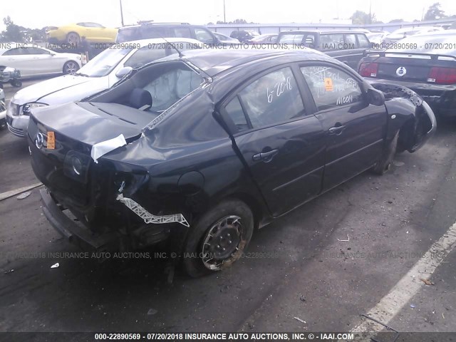 JM1BK32F971678742 - 2007 MAZDA 3 I BLACK photo 4