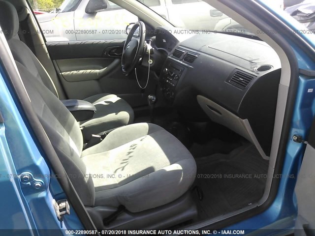 1FAFP34N17W186464 - 2007 FORD FOCUS ZX4/S/SE/SES BLUE photo 5