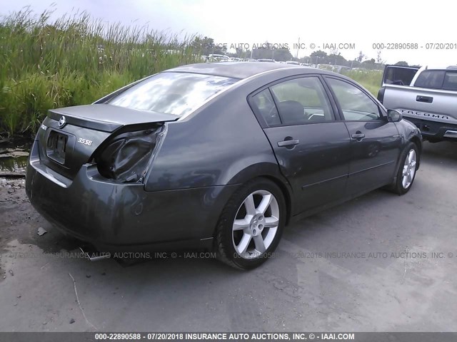 1N4BA41E36C850127 - 2006 NISSAN MAXIMA SE/SL GRAY photo 4