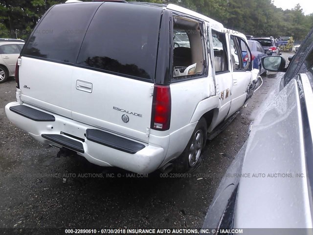 1GYEK63R3YR211904 - 2000 CADILLAC ESCALADE LUXURY თეთრი ფოტო 4