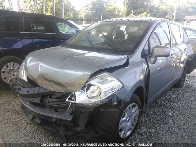 3N1BC1CP0CK299844 - 2012 NISSAN VERSA S/SL GRAY photo 2