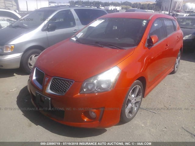 5Y2SR6E0XAZ419724 - 2010 PONTIAC VIBE GT ORANGE photo 2