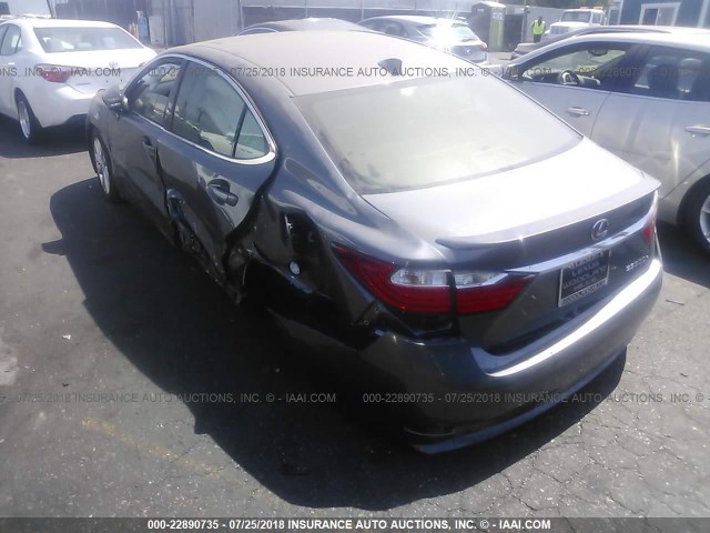 JTHBW1GG0F2095218 - 2015 LEXUS ES 300H GRAY photo 3