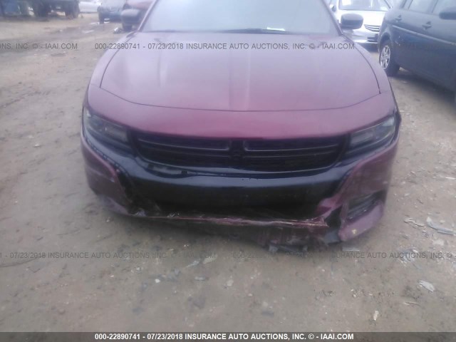 2C3CDXCT0HH609343 - 2017 DODGE CHARGER R/T MAROON photo 6