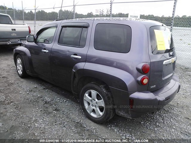 3GNDA23D06S584241 - 2006 CHEVROLET HHR LT PURPLE photo 3