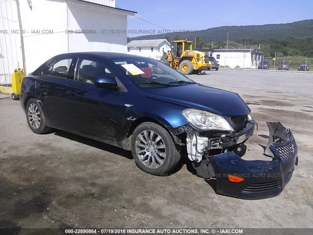 JS2RE9A39A6101046 - 2010 SUZUKI KIZASHI SE BLUE photo 1