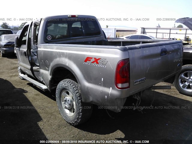 1FTSX21Y85EC77140 - 2005 FORD F250 SUPER DUTY BROWN photo 3