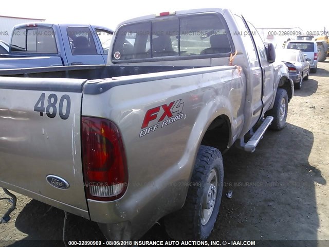 1FTSX21Y85EC77140 - 2005 FORD F250 SUPER DUTY BROWN photo 4