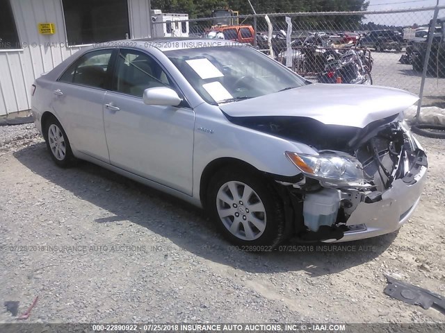 4T1BB46K49U068614 - 2009 TOYOTA CAMRY HYBRID SILVER photo 1