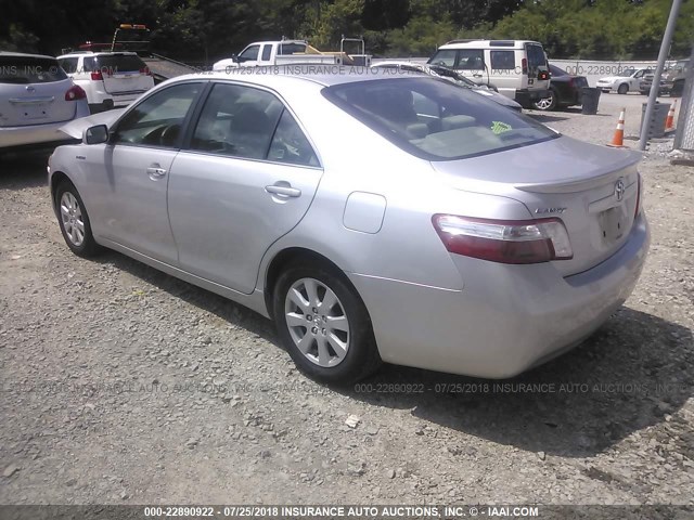 4T1BB46K49U068614 - 2009 TOYOTA CAMRY HYBRID SILVER photo 3