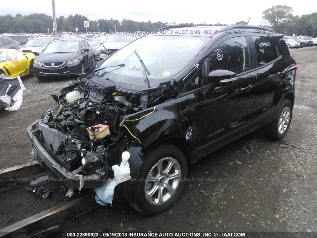 MAJ6P1ULXJC201880 - 2018 FORD ECOSPORT SE BLACK photo 2