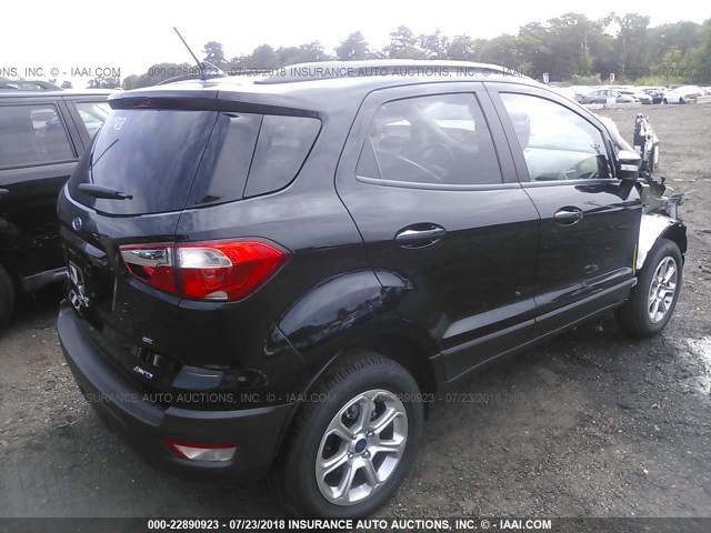 MAJ6P1ULXJC201880 - 2018 FORD ECOSPORT SE BLACK photo 4
