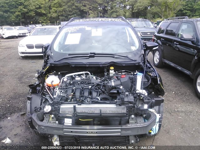 MAJ6P1ULXJC201880 - 2018 FORD ECOSPORT SE BLACK photo 6