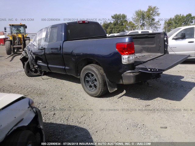 5TFRM5F1XAX013016 - 2010 TOYOTA TUNDRA DOUBLE CAB SR5 BLUE photo 3