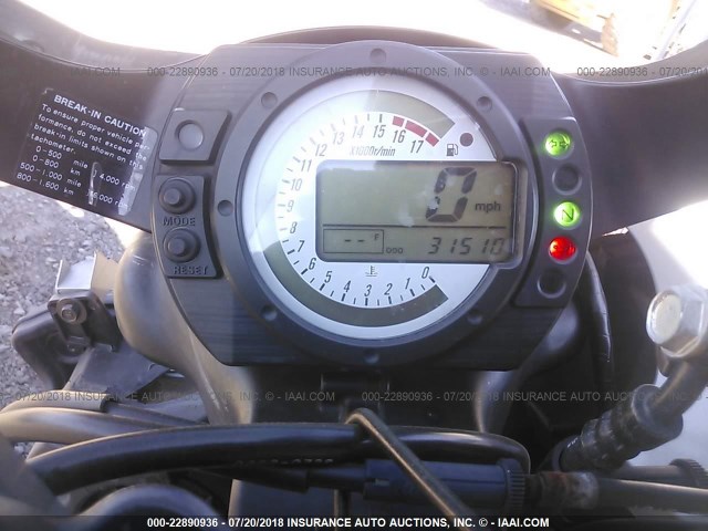 JKBZXJB184A026009 - 2004 KAWASAKI ZX636 B1 GRAY photo 7