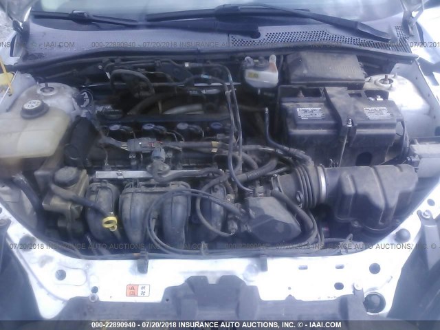 1FAFP34N67W251390 - 2007 FORD FOCUS ZX4/S/SE/SES Ақ фото 10