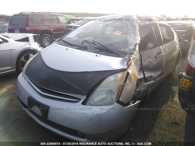 JTDKB20U087739910 - 2008 TOYOTA PRIUS Argent photo 2