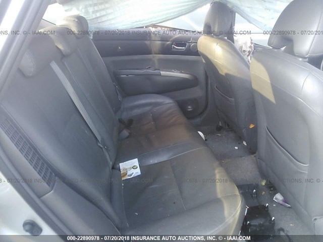 JTDKB20U087739910 - 2008 TOYOTA PRIUS Argent photo 8