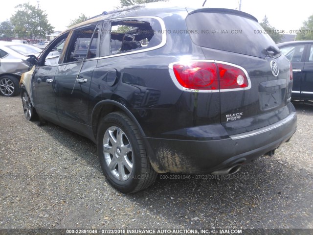 5GAER23778J139758 - 2008 BUICK ENCLAVE CXL BLACK photo 3