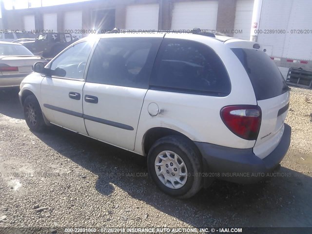 1C4GJ25362B739875 - 2002 CHRYSLER VOYAGER WHITE photo 3