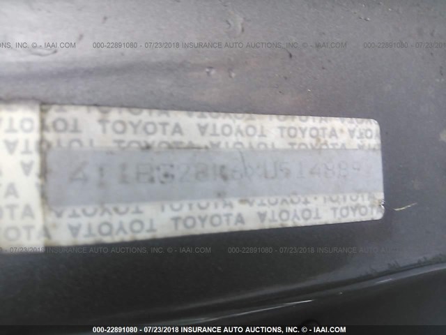 4T1BG28K6XU514889 - 1999 TOYOTA CAMRY CE/LE/XLE ნაცრისფერი ფოტო 9
