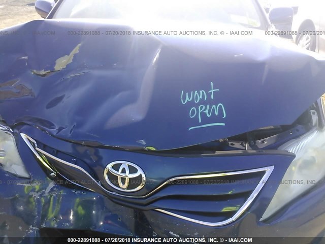 4T1BF3EK2BU600514 - 2011 TOYOTA CAMRY SE/LE/XLE BLUE photo 10