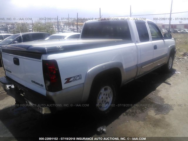 2GCEK19T331122119 - 2003 CHEVROLET SILVERADO K1500 WHITE photo 4