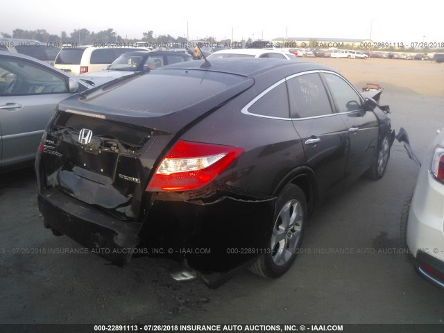 5J6TF1H50AL010023 - 2010 HONDA ACCORD CROSSTOUR EXL BLACK photo 4