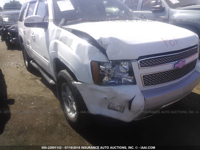 1GNUKBE05AR289560 - 2010 CHEVROLET TAHOE K1500 LT WHITE photo 6