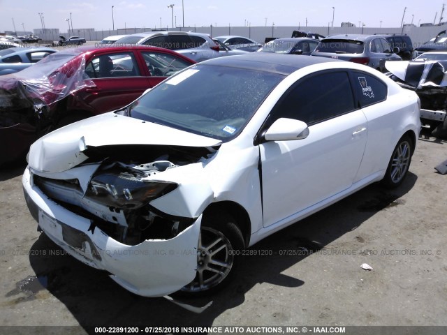 JTKDE167480269796 - 2008 TOYOTA SCION TC WHITE photo 2