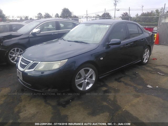 YS3FB49Y381137226 - 2008 SAAB 9-3 2.0T Dark Blue photo 2