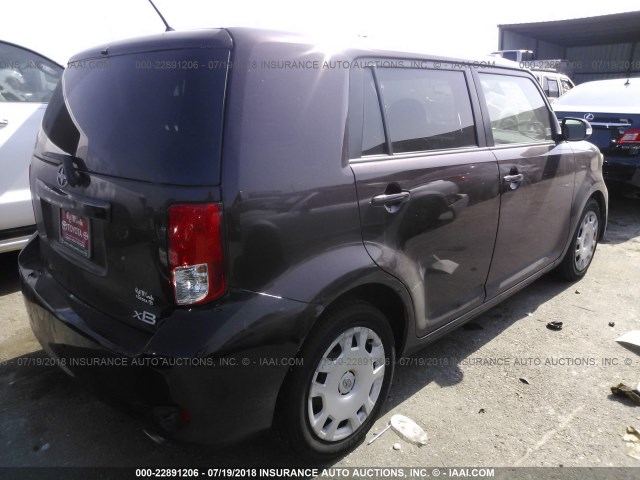 JTLZE4FE3B1139141 - 2011 TOYOTA SCION XB Bənövşəyi foto 4