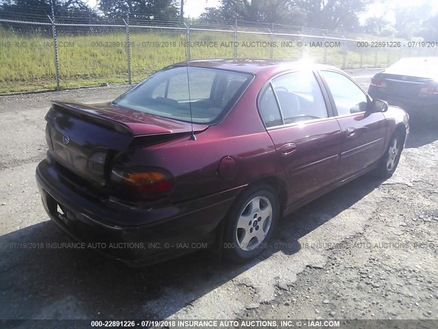 1G1NE52J63M618763 - 2003 CHEVROLET MALIBU LS RED photo 4