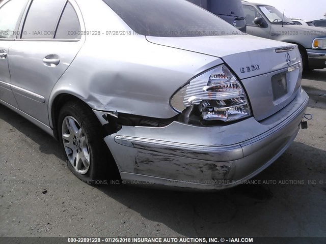 WDBUF26J55A707865 - 2005 MERCEDES-BENZ E 320 CDI SILVER photo 6