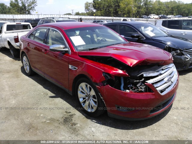 1FAHP2FW6BG106247 - 2011 FORD TAURUS LIMITED RED photo 1