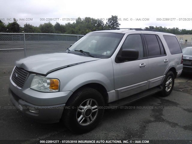 1FMEU15W53LB02163 - 2003 FORD EXPEDITION XLT SILVER photo 2