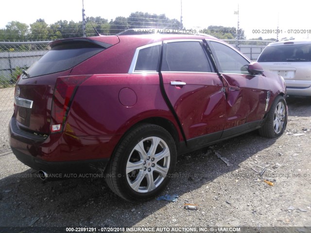 3GYFNBEY6AS556713 - 2010 CADILLAC SRX PERFORMANCE COLLECTION MAROON photo 4