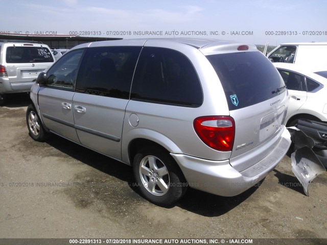 1D4GP45RX6B742477 - 2006 DODGE CARAVAN SXT SILVER photo 3