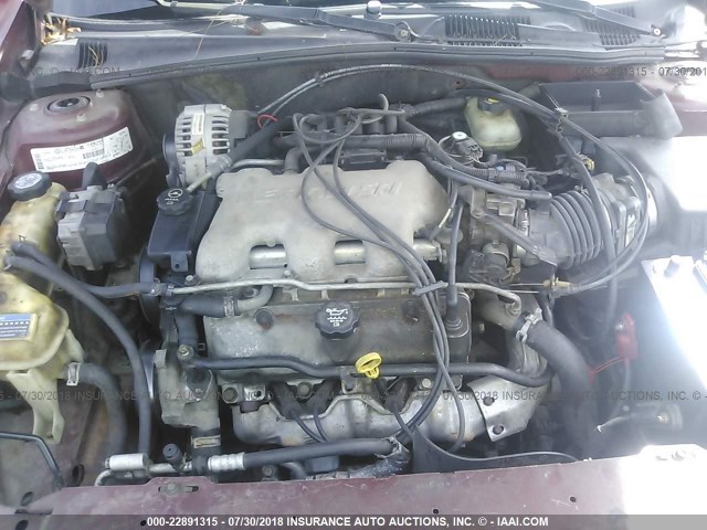 1G1ND52J73M532686 - 2003 CHEVROLET MALIBU RED photo 10